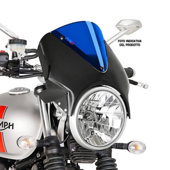 PUIG CUPOLINO UNIV. VISION TRIUMPH THRUXTON 2004-2015 CARBON-BLU