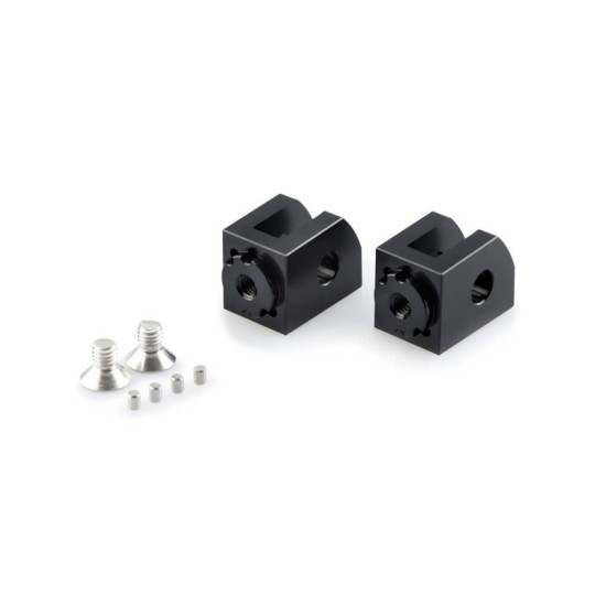 PUIG ADATTATORI POGG. REGOLABILI CONDUCENTE YAMAHA XSR125 2021-2023 NERO