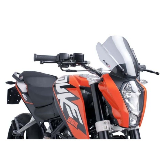 PUIG CUPOLINO NAKED N.G. SPORT KTM 125 DUKE 2011-2016 FUME CHIARO