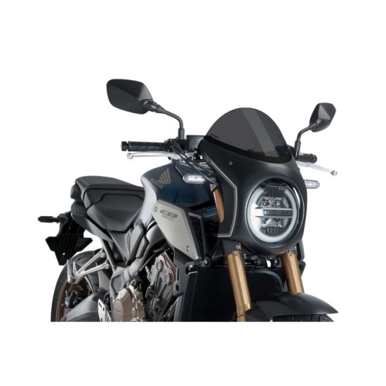 PUIG CUPOLINO SEMICARENATO HONDA CB1000R NEO SPORTS CAFE 2018-2020 FUME SCURO-NERO