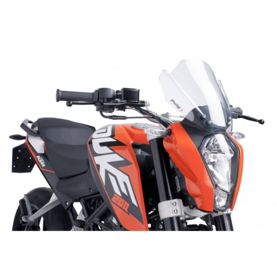 PUIG CUPOLINO NAKED N.G. SPORT KTM 125 DUKE 2011-2016 TRASPARENTE