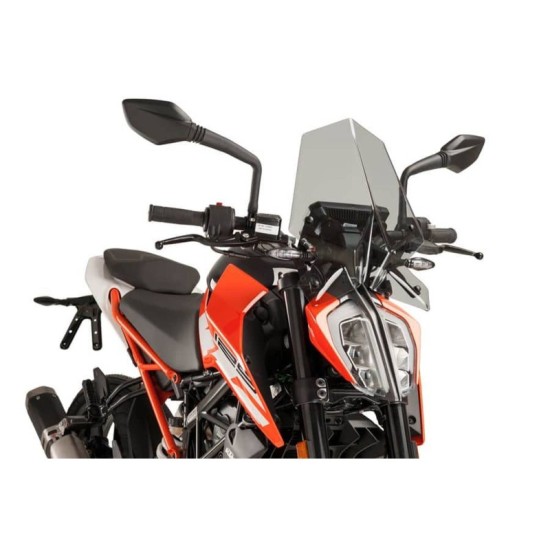 PUIG CUPOLINO NAKED N.G. SPORT KTM 125 DUKE 2017-2023 FUME CHIARO