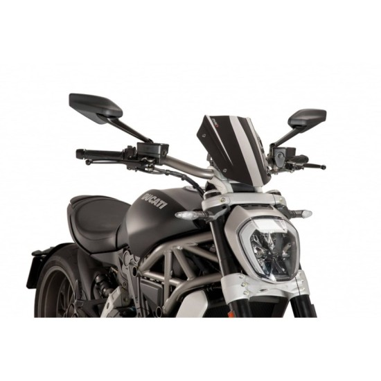 PUIG CUPOLINO NAKED N.G. SPORT REGOLABILE DUCATI X DIAVEL 2016-2018 NERO