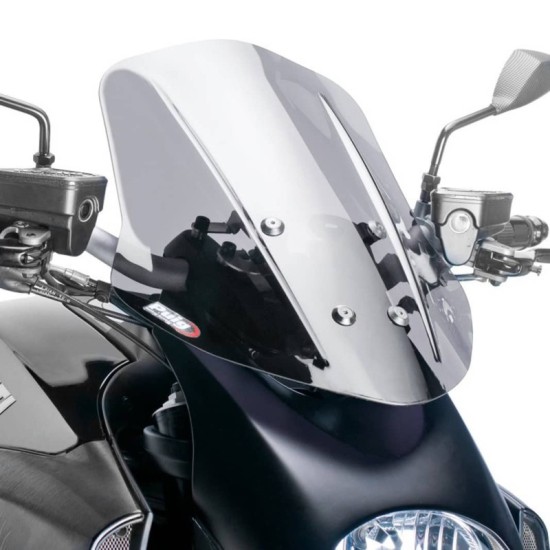 PUIG CUPOLINO NAKED N.G. TOURING DUCATI DIAVEL 2011-2013 FUME CHIARO