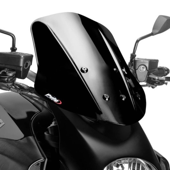 PUIG CUPOLINO NAKED N.G. TOURING DUCATI DIAVEL 2011-2013 NERO