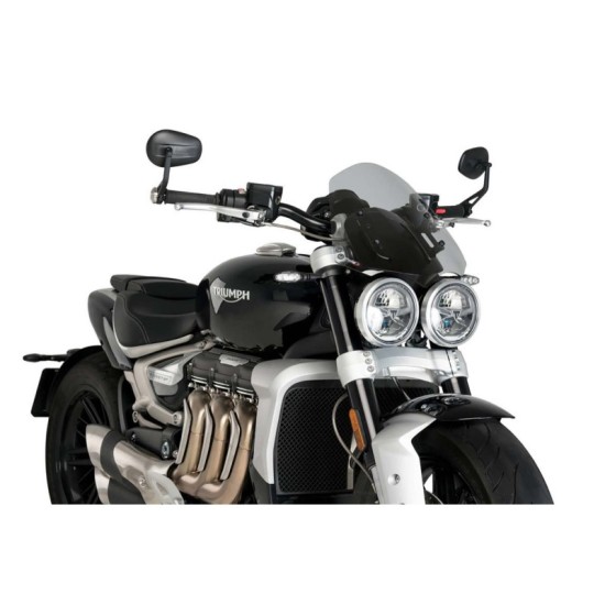 PUIG CUPOLINO NAKED N.G. TOURING TRIUMPH ROCKET 3GT 2022-2023 FUME CHIARO