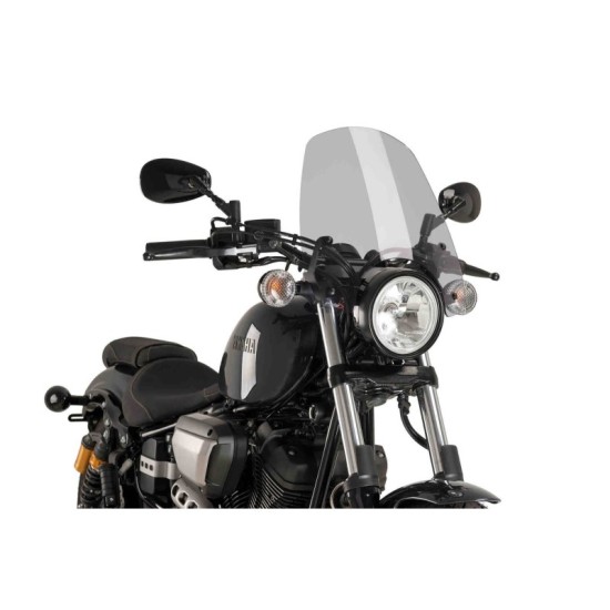 PUIG CUPOLINO NAKED N.G. TOURING YAMAHA XV950 RACER 2014-2021 FUME CHIARO