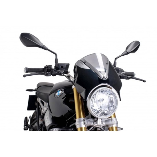 PUIG CUPOLINO RETRO BMW R NINE T 2014-2016 FUME CHIARO-NERO