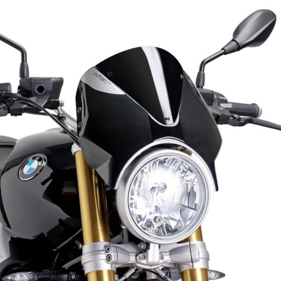 PUIG CUPOLINO RETRO BMW R NINE T 2014-2016 NERO-NERO