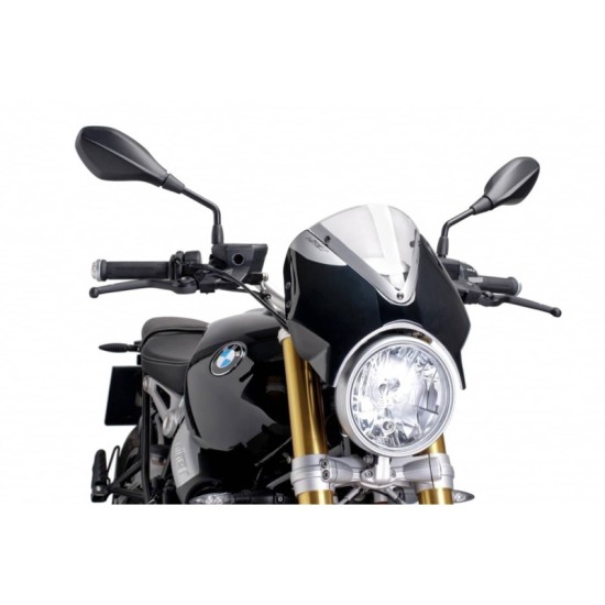 PUIG CUPOLINO RETRO BMW R NINE T 2014-2016 TRASPARENTE-NERO