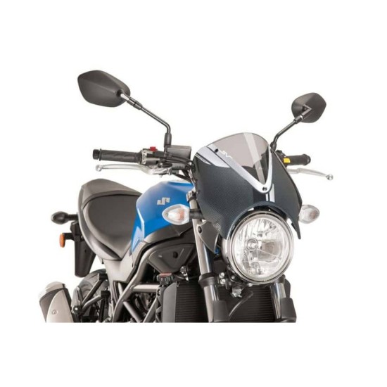 PUIG CUPOLINO RETRO SUZUKI SV650 2016-2023 FUME CHIARO-CARBON