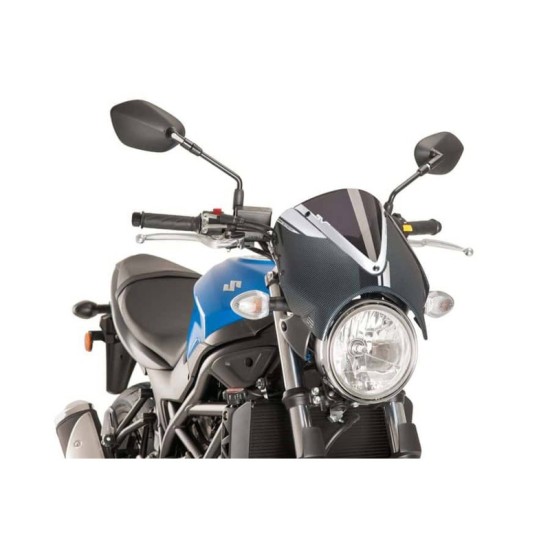 PUIG CUPOLINO RETRO SUZUKI SV650 2016-2023 FUME SCURO-CARBON