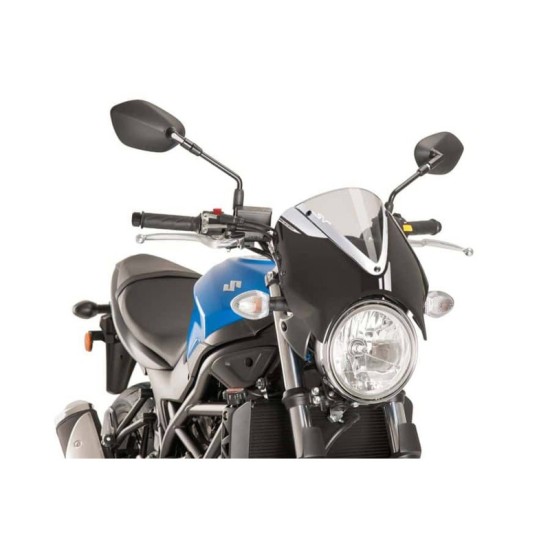 PUIG CUPOLINO RETRO SUZUKI SV650 2016-2023 TRASPARENTE-NERO