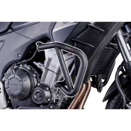 PUIG BARRE DI PROTEZIONE MOTORE HONDA CB500X 2013-2015 NERO