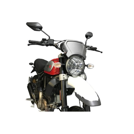 PUIG CARENATURA FRONTALE IN ALLUMINIO DUCATI SCRAMBLER DESERT SLED 2017-2022 SILVER