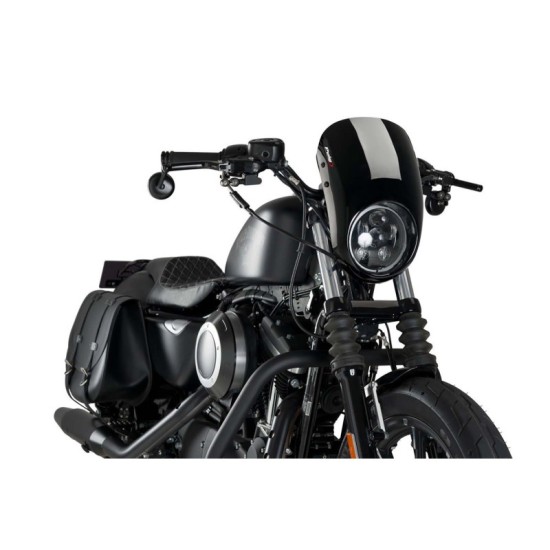 PUIG CUPOLINO SEMICARENATO ANARCHY HARLEY D. SPORTSTER XL883N IRON 2009-2012 NERO