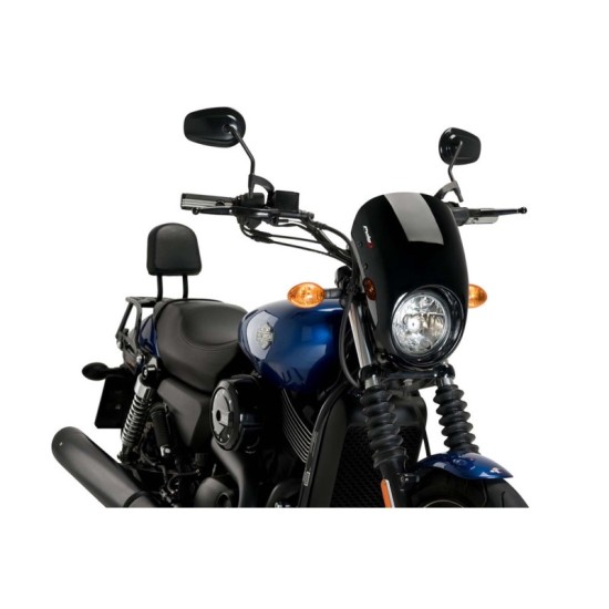 PUIG CUPOLINO SEMICARENATO ANARCHY HARLEY D. STREET 750 XG750 2015-2020 NERO