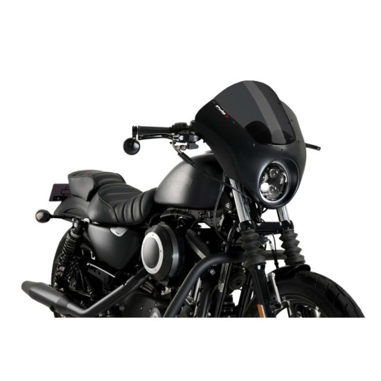 PUIG CUPOLINO SEMICARENATO DARK NIGHT HARLEY D. SPORTSTER XL883N IRON 2009-2012 FUME SCURO