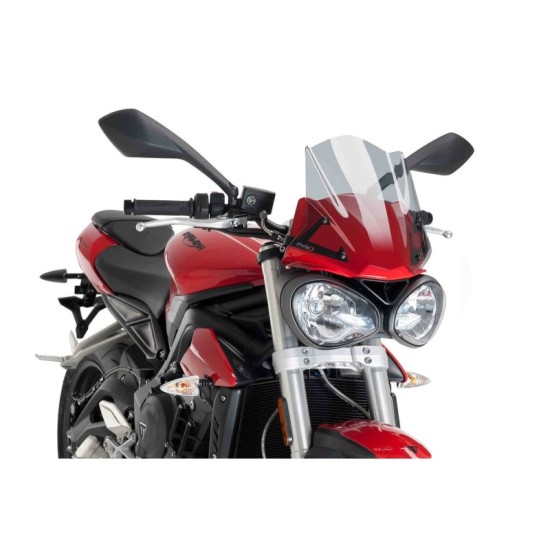 PUIG CUPOLINO NAKED N.G. SPORT TRIUMPH STREET TRIPLE S 2018-2019 FUME CHIARO