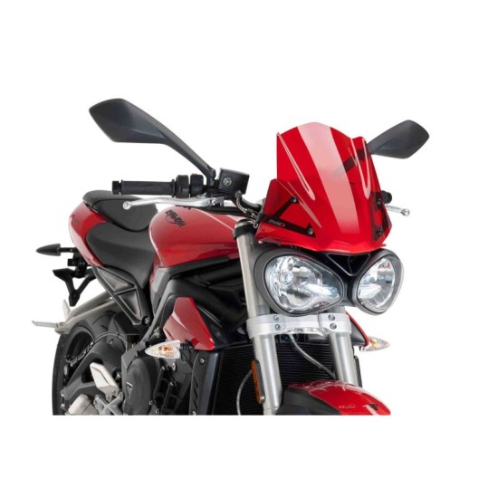 PUIG CUPOLINO NAKED N.G. SPORT TRIUMPH STREET TRIPLE S 2018-2019 ROSSO