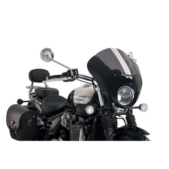 PUIG CUPOLINO SEMICARENATO DARK NIGHT TRIUMPH BONNEVILLE SPEEDMASTER 2018-2020 FUME SCURO