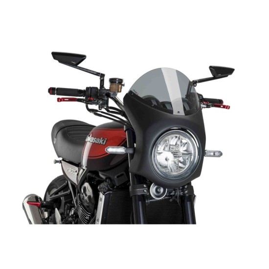 PUIG CUPOLINO SEMICARENATO KAWASAKI Z900RS 2018-2020 FUME CHIARO-NERO