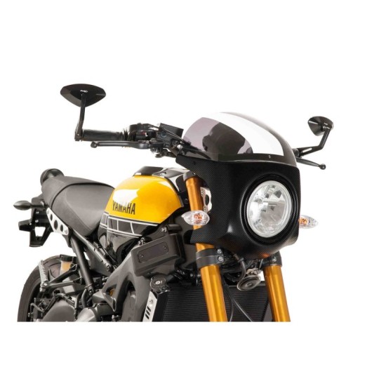 PUIG CUPOLINO SEMICARENATO TRIUMPH BONNEVILLE SPEEDMASTER 2018-2020 FUME CHIARO-CARBON