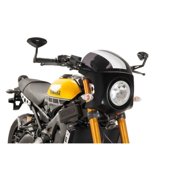 PUIG CUPOLINO SEMICARENATO TRIUMPH BONNEVILLE SPEEDMASTER 2018-2020 FUME SCURO-CARBON