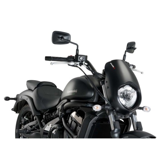 PUIG CUPOLINO SEMICARENATO ANARCHY KAWASAKI VULCAN S 2015-2023 NERO OPACO