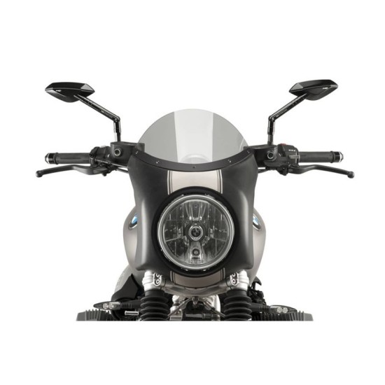 PUIG CUPOLINO SEMICARENATO BMW R NINE T SCRAMBLER 2016-2020 FUME CHIARO-NERO