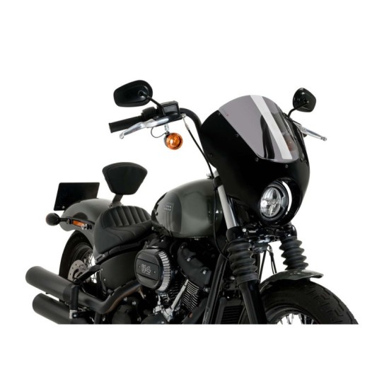 PUIG CUPOLINO SEMICARENATO DARK NIGHT HARLEY D. SOFTAIL STREET BOB FXBB 2021-2023 FUME CHIARO