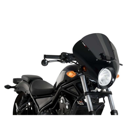 PUIG CUPOLINO SEMICARENATO DARK NIGHT HONDA CMX500 REBEL 2017-2019 FUME SCURO