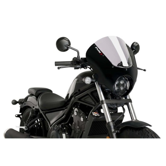 PUIG CUPOLINO SEMICARENATO DARK NIGHT HONDA CMX500 REBEL 2020-2023 FUME CHIARO