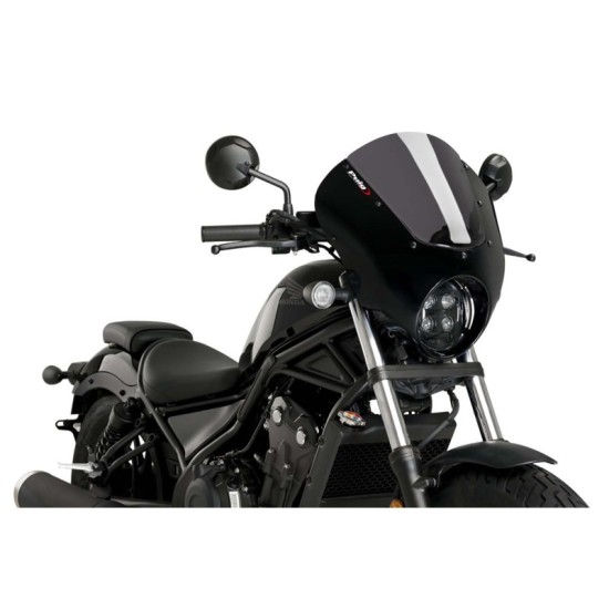 PUIG CUPOLINO SEMICARENATO DARK NIGHT HONDA CMX500 REBEL 2020-2023 FUME SCURO