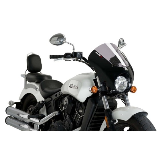 PUIG CUPOLINO SEMICARENATO DARK NIGHT INDIAN SCOUT 2015-2023 FUME CHIARO