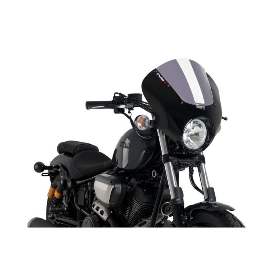 PUIG CUPOLINO SEMICARENATO DARK NIGHT YAMAHA XV950/R 2014-2021 FUME CHIARO