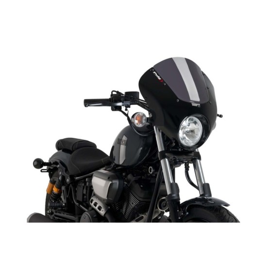 PUIG CUPOLINO SEMICARENATO DARK NIGHT YAMAHA XV950/R 2014-2021 FUME SCURO