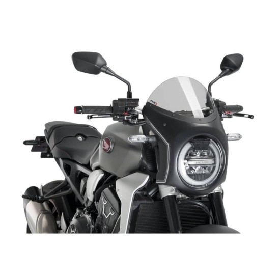 PUIG CUPOLINO SEMICARENATO HONDA CB1000R NEO SPORTS CAFE 2018-2020 FUME CHIARO-NERO