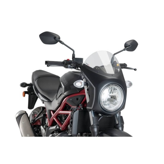 PUIG CUPOLINO SEMICARENATO SUZUKI SV650 2016-2023 FUME CHIARO-NERO