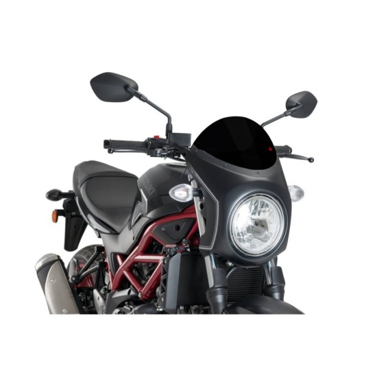 PUIG CUPOLINO SEMICARENATO SUZUKI SV650 2016-2023 NERO-NERO