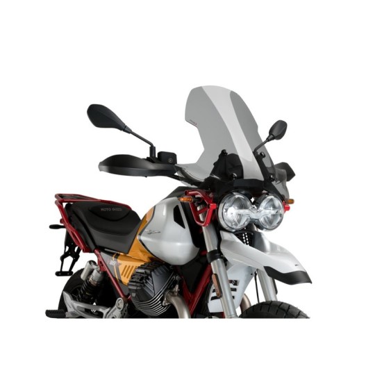 PUIG CUPOLINO TOURING MOTO GUZZI V85 EVOCATIVE GRAPHICS 2021-2023 FUME CHIARO