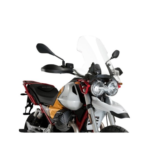 PUIG CUPOLINO TOURING MOTO GUZZI V85 EVOCATIVE GRAPHICS 2021-2023 TRASPARENTE