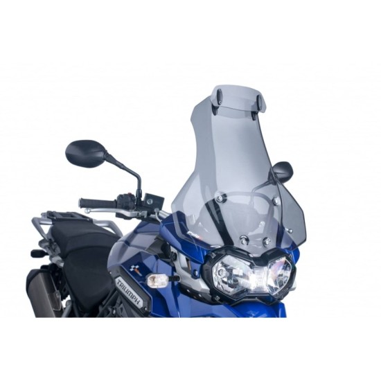 PUIG CUPOLINO TOURING -VISIERA TRIUMPH TIGER 122000-EXPLORER/XC 2012-2015 FUME CHIARO