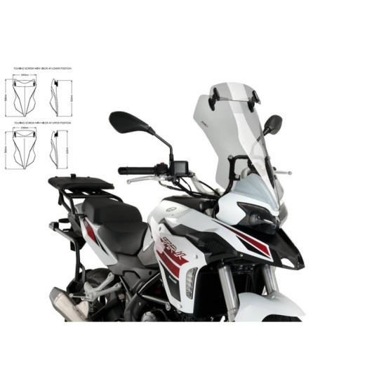 PUIG CUPOLINO TOURING-VISIERA BENELLI TRK 251 2020-2023 FUME CHIARO