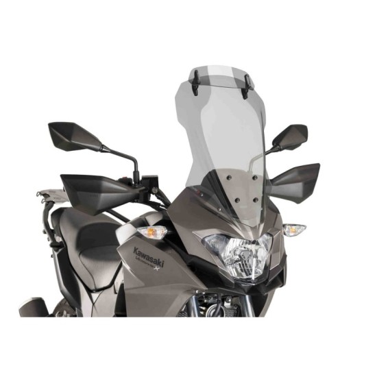 PUIG CUPOLINO TOURING-VISIERA KAWASAKI VERSYS-X 300 2017-2020 FUME CHIARO