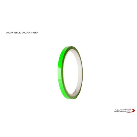 PUIG ADESIVI CERCHI VERDE - Senza applicatore, kit 2 ruote - Dimensioni: 7x6 mm - Gomme 2016-2018 - COD. 2568V