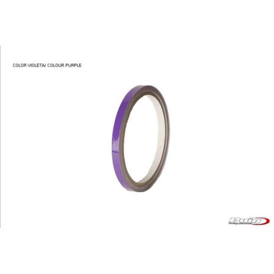 PUIG ADESIVI CERCHI VIOLA - Senza applicatore, kit 2 ruote - Dimensioni: 7x6 mm - Gomme 2016-2018 - COD. 2568L