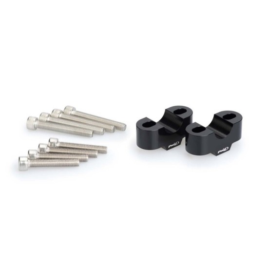 PUIG RISERS PER MANUBRI SUZUKI GSX-S125 2022-2023 NERO