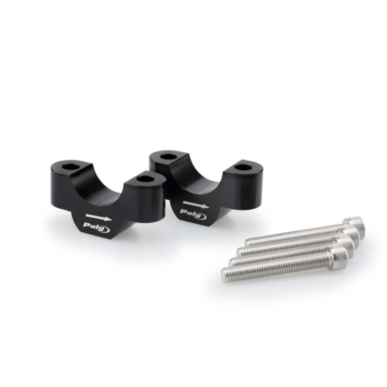 PUIG RISERS PER MANUBRI BMW R1200 GS 2013-2016 NERO