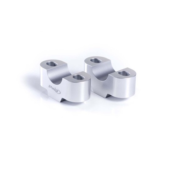 PUIG RISERS PER MANUBRI SUZUKI GSX-S125 2022-2023 SILVER